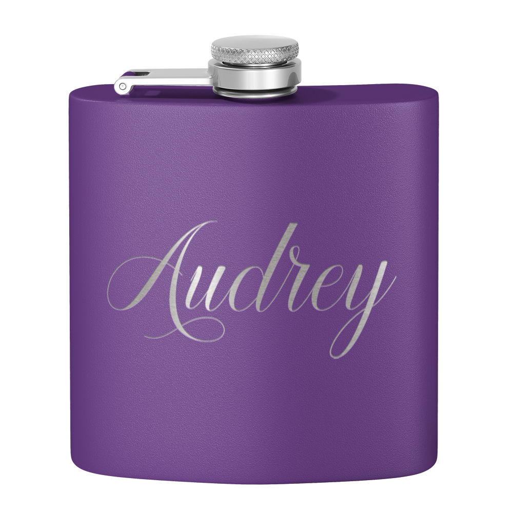 Purple Hip Flask 