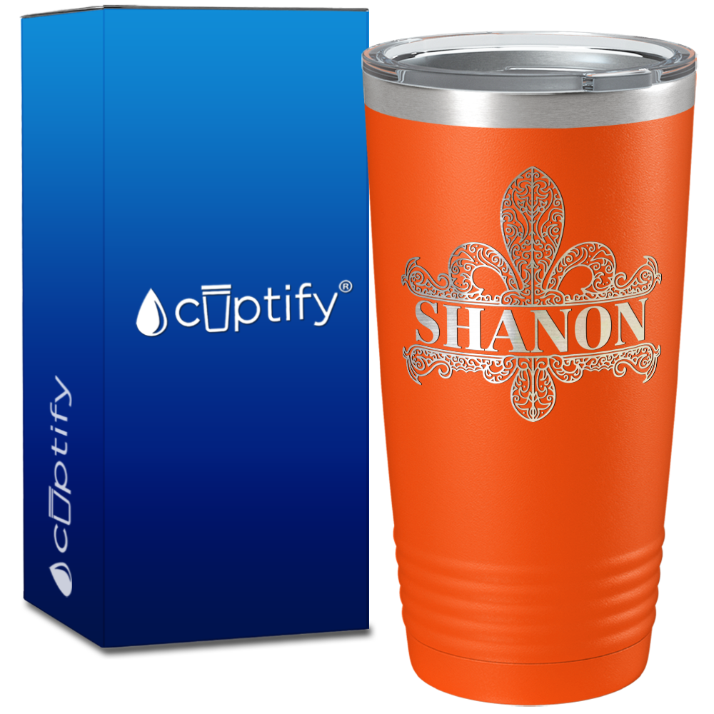 20oz Tumbler Engraved With Initial and Name