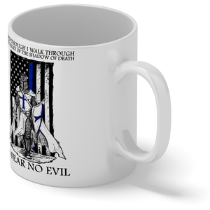 Thin Blue Line Police Knight 11oz Ceramic Coffee Mug