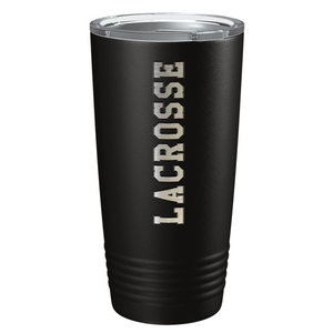 Lacrosse Laser Engraved on Stainless Steel Lacrosse Tumbler