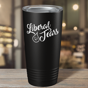 Liberal Tears Crying on Black 20 oz Stainless Steel Tumbler