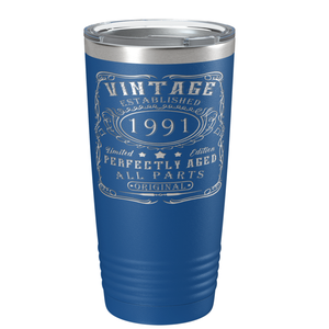 1991 Vintage Perfectly Aged 30th on Stainless Steel Tumbler