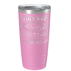 1996 Vintage Perfectly Aged 25th on Stainless Steel Tumbler