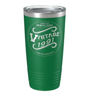 1991 Aged to Perfection Vintage 30th on Stainless Steel Tumbler