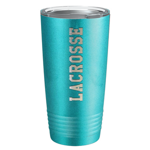 Lacrosse Laser Engraved on Stainless Steel Lacrosse Tumbler