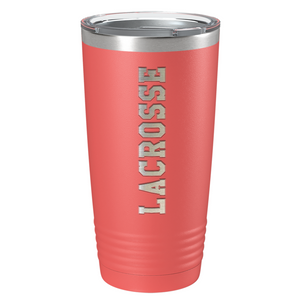 Lacrosse Laser Engraved on Stainless Steel Lacrosse Tumbler