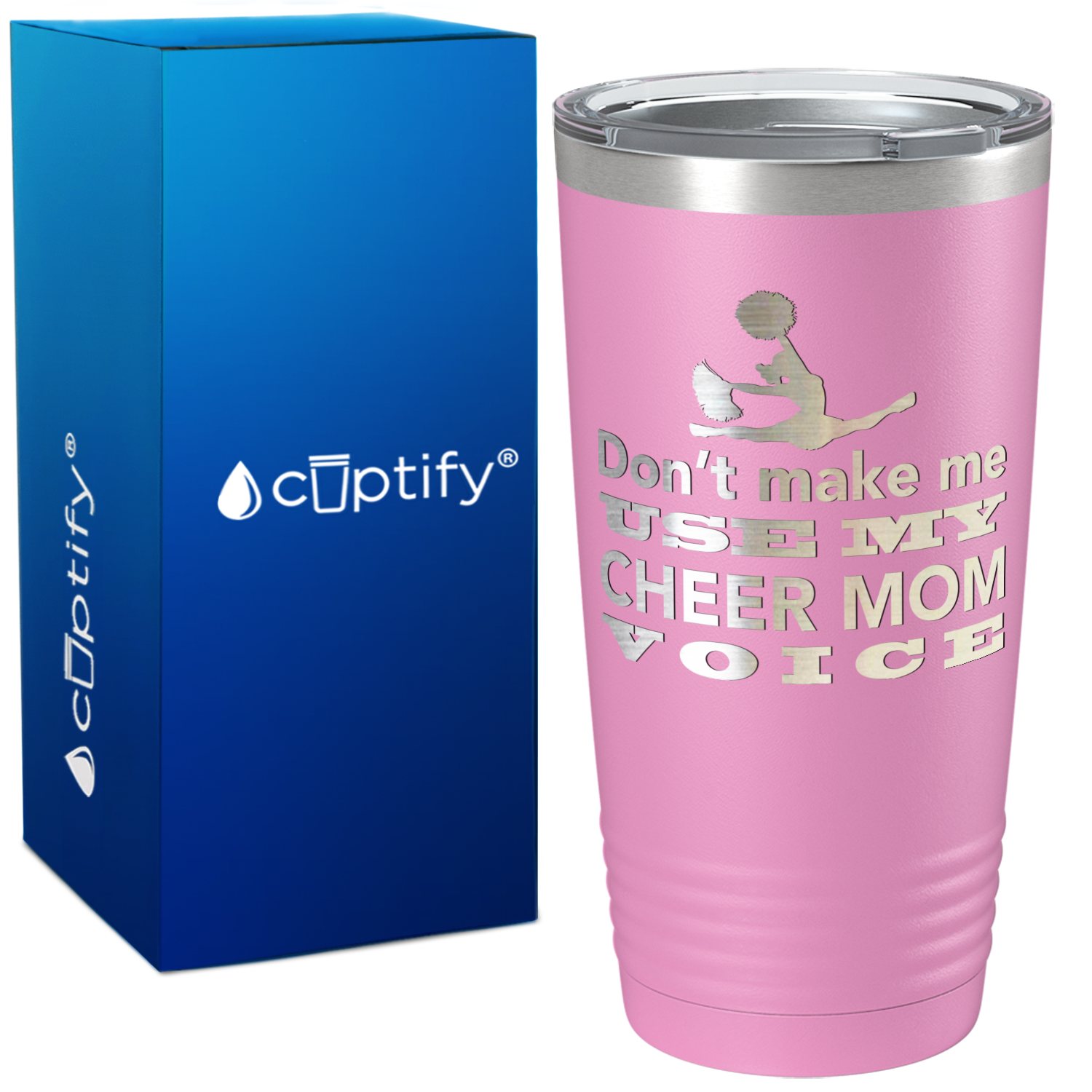 CHEER MOM Tumbler – Katie by the Glass