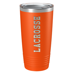 Lacrosse Laser Engraved on Stainless Steel Lacrosse Tumbler