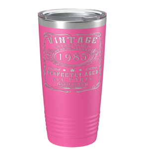 1985 Vintage Perfectly Aged 36th on Stainless Steel Tumbler