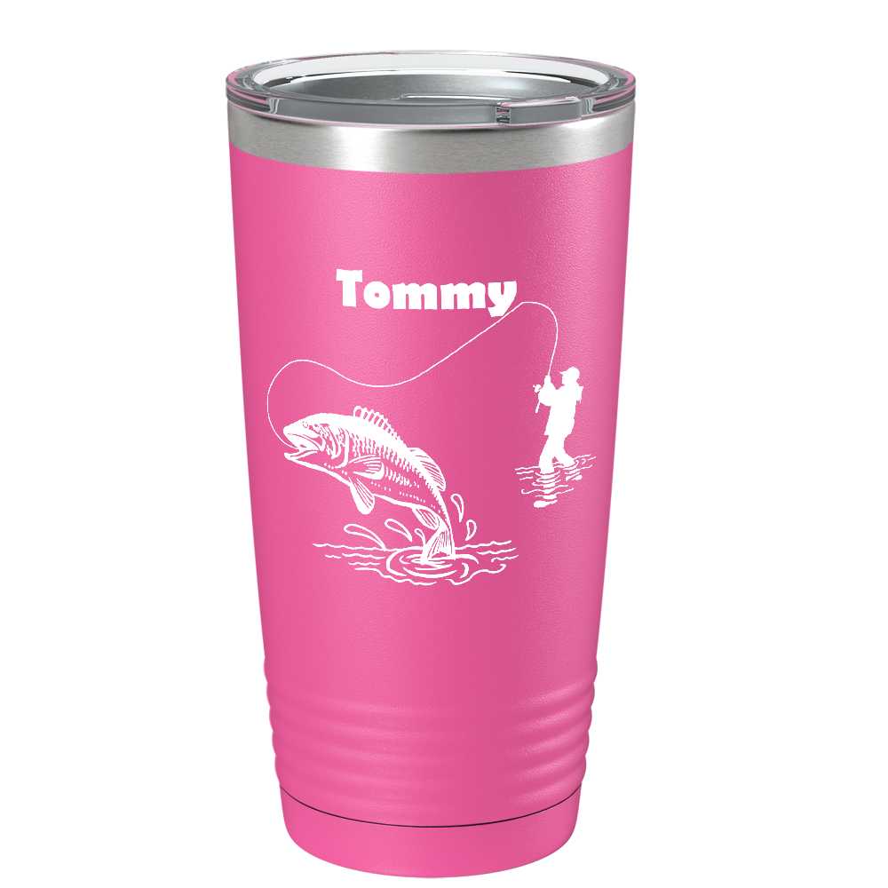 wowcugi Tumbler Stainless Steel 20oz Cup Gifts for Men Women (Fishing)  Fishing