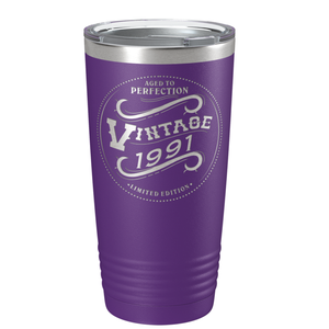 1991 Aged to Perfection Vintage 30th on Stainless Steel Tumbler