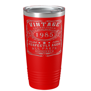 1985 Vintage Perfectly Aged 36th on Stainless Steel Tumbler