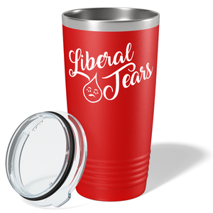 Liberal Tears Crying on Red 20 oz Stainless Steel Tumbler