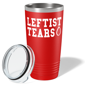 Leftist Tears on Red 20 oz Stainless Steel Tumbler
