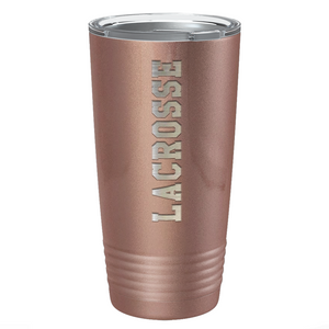 Lacrosse Laser Engraved on Stainless Steel Lacrosse Tumbler