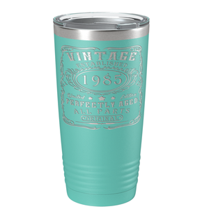 1985 Vintage Perfectly Aged 36th on Stainless Steel Tumbler