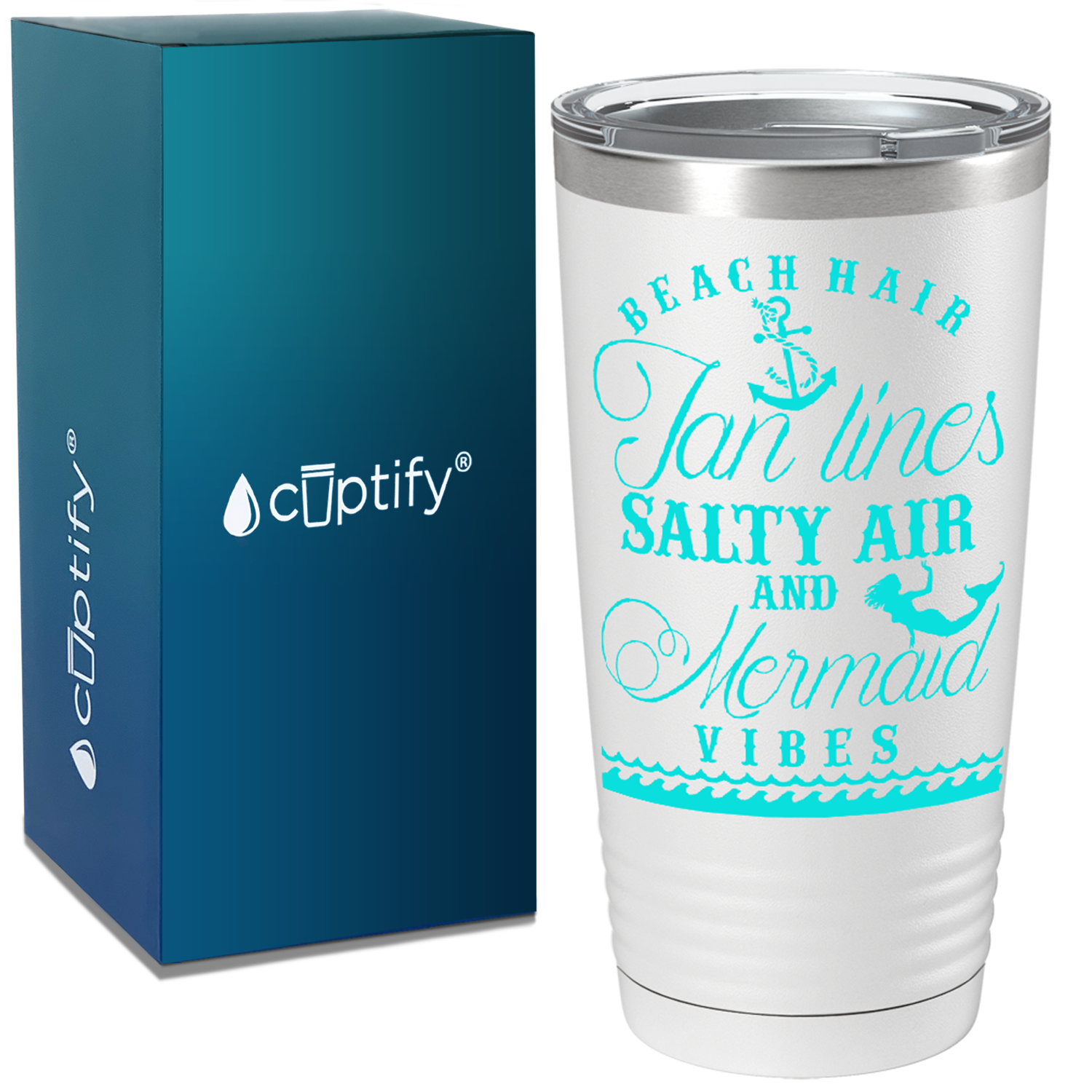 Seaside 20oz Tumbler- White