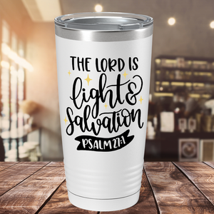 Psalm 27-1 on Bible Verse 20oz Tumbler