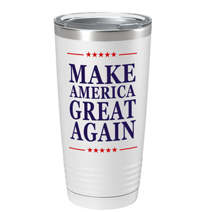 Make America Great Again MAGA on White 20 oz Political 20oz Tumbler