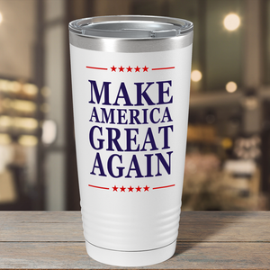 Make America Great Again MAGA on White 20 oz Political 20oz Tumbler