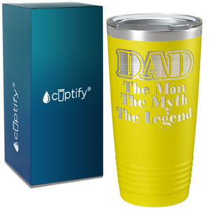 DAD Man Myth Legend on Stainless Steel Dad Tumbler