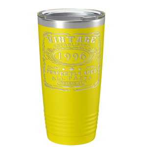 1996 Vintage Perfectly Aged 25th on Stainless Steel Tumbler