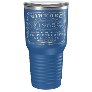 1985 Vintage Perfectly Aged 36th on Stainless Steel Tumbler