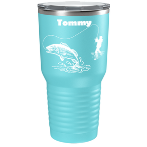 Personalized Fishing on Stainless Steel Fishing Tumbler