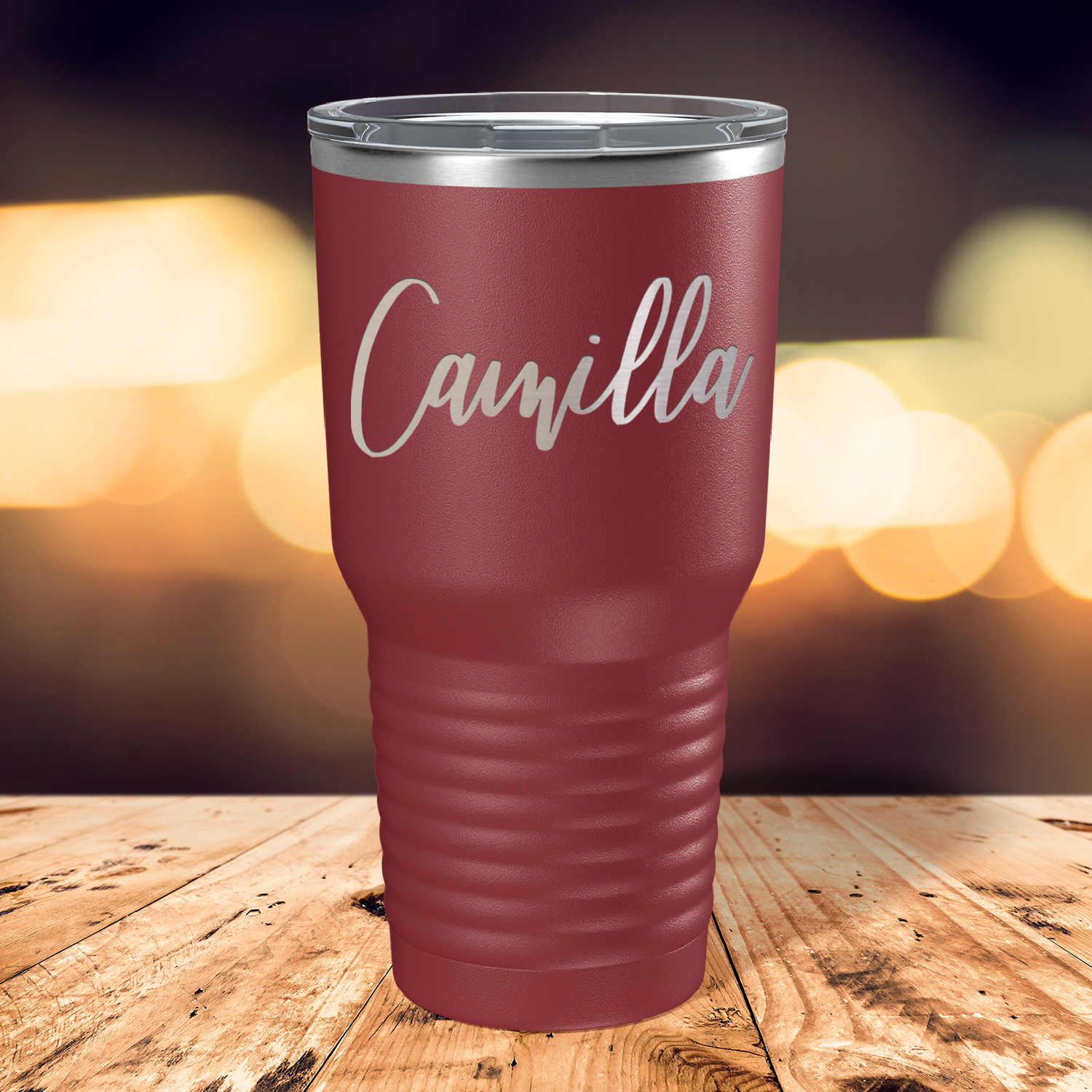 Maroon Personalized Tumbler