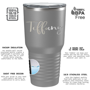 Cuptify Personalized on Slate 30 oz Stainless Steel Ringneck Tumbler