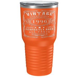 1996 Vintage Perfectly Aged 25th on Stainless Steel Tumbler