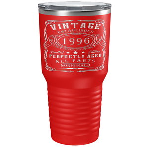 1996 Vintage Perfectly Aged 25th on Stainless Steel Tumbler