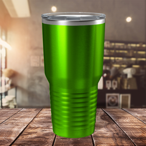 Custom Laser Engraved 30oz Green Translucent Stainless Steel Tumbler