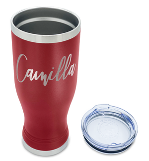 Personalized Engraved 20 oz Pilsner - Maroon